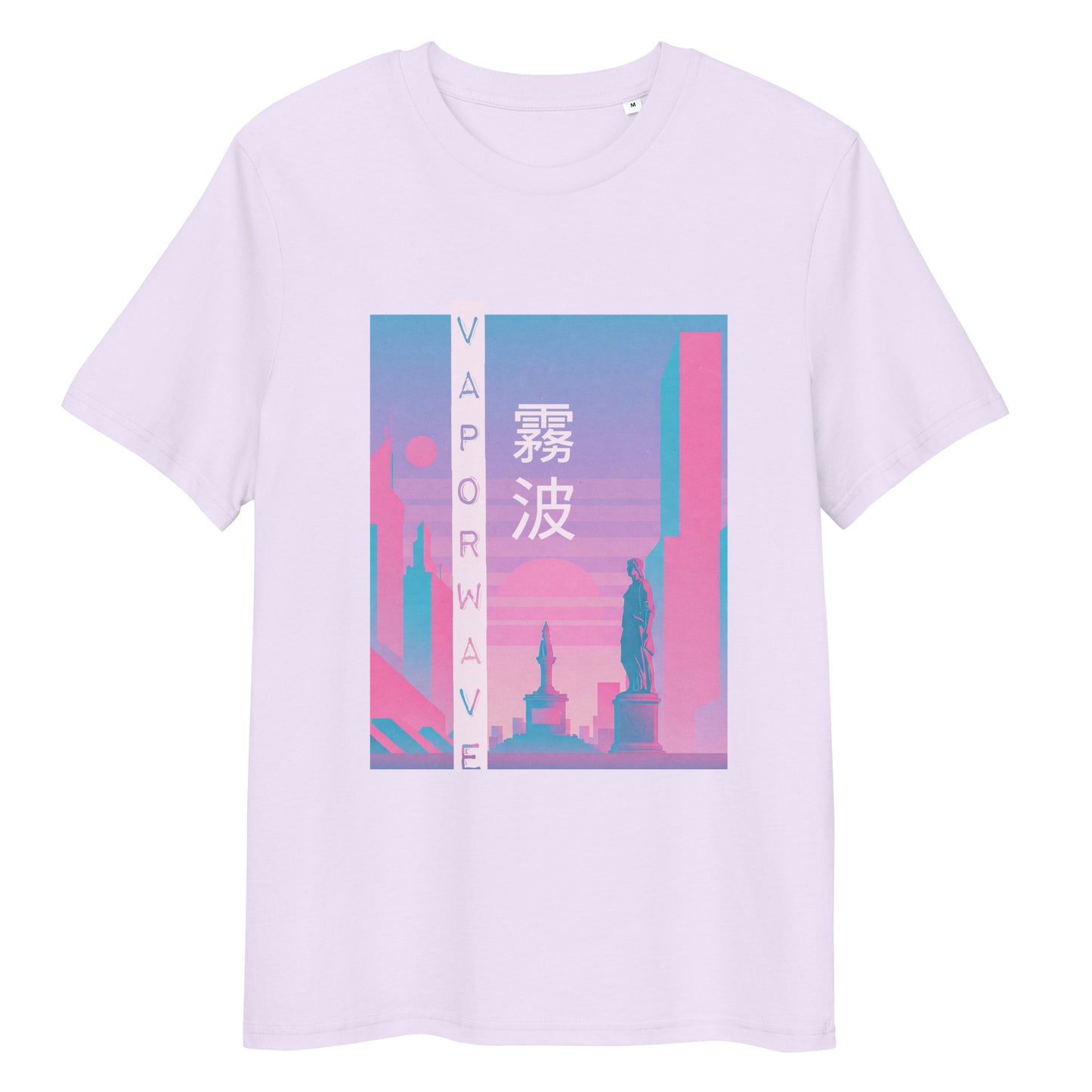 Vaporwave Cityscape Kanji Organic Tee T-Shirt