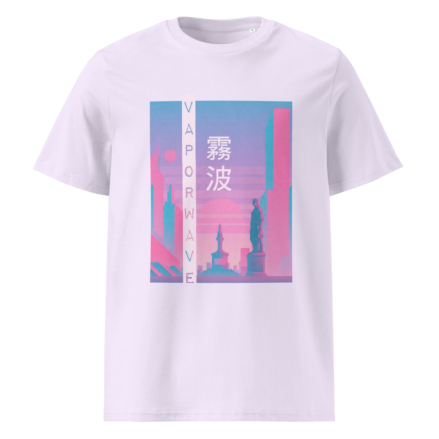 Vaporwave Cityscape Kanji Organic Tee T-Shirt