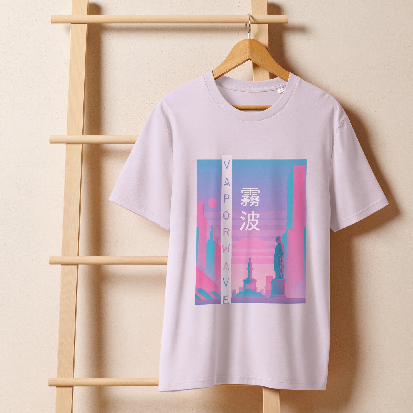 Vaporwave Cityscape Kanji Organic Tee T-Shirt