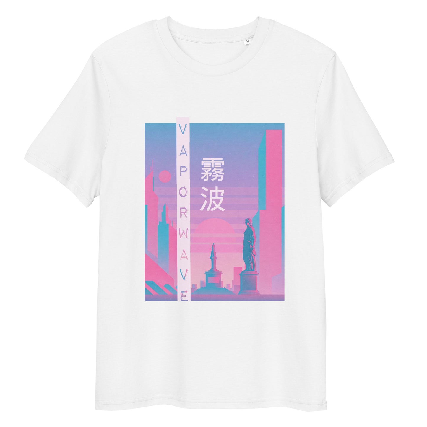 Vaporwave Cityscape Kanji Organic Tee T-Shirt