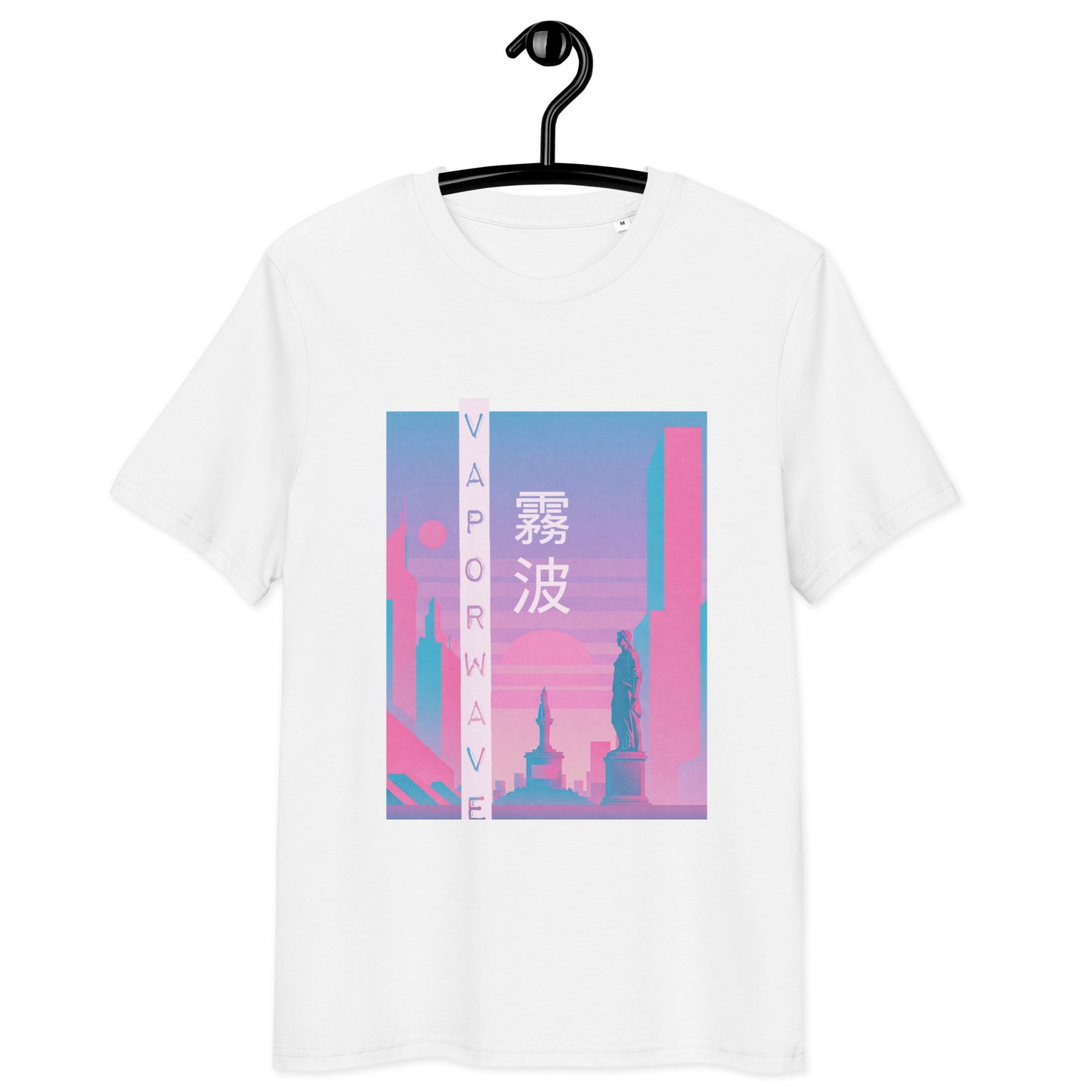 Vaporwave Cityscape Kanji Organic Tee T-Shirt