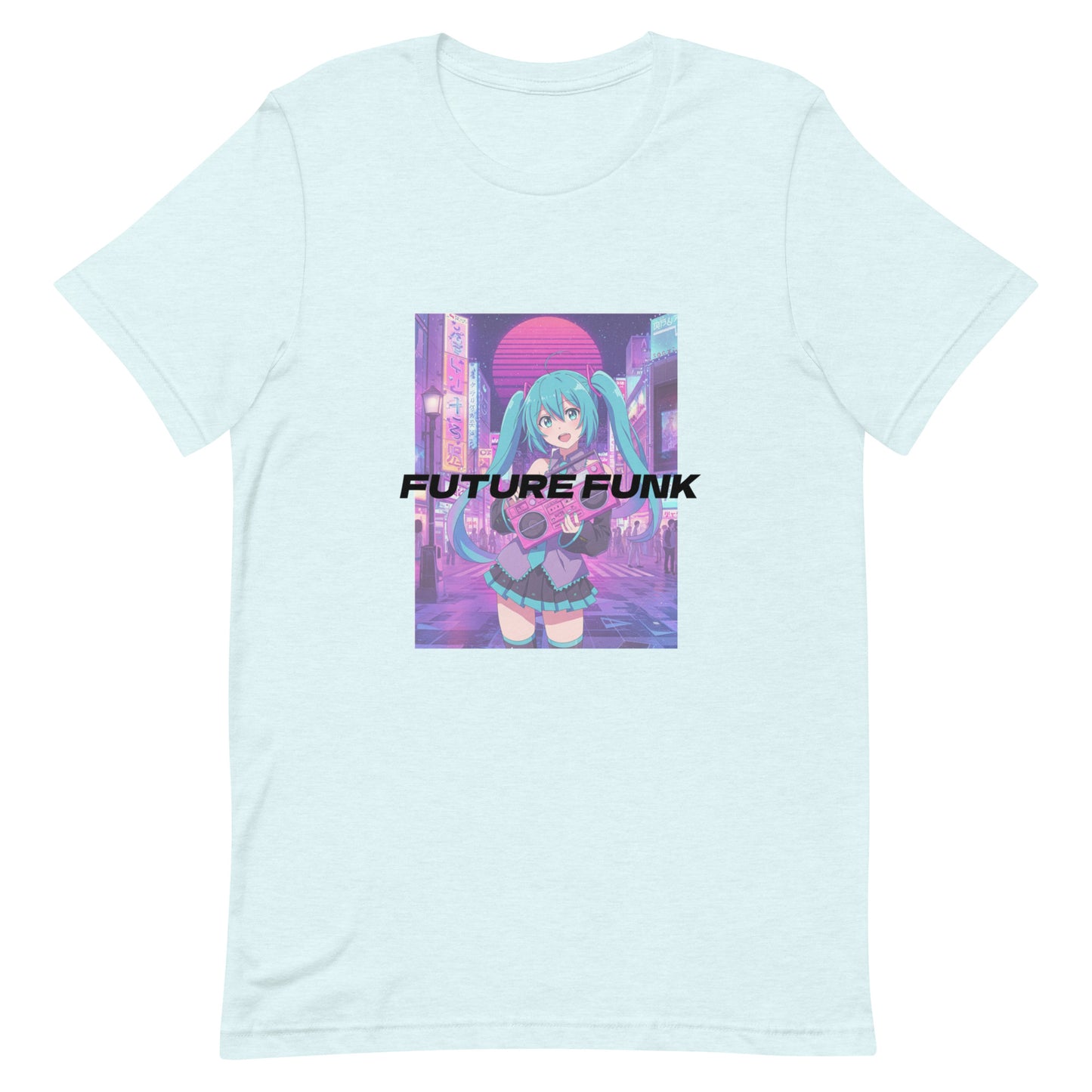 Future Funk Vaporwave Anime 100% Cotton Soft Tee T-Shirt