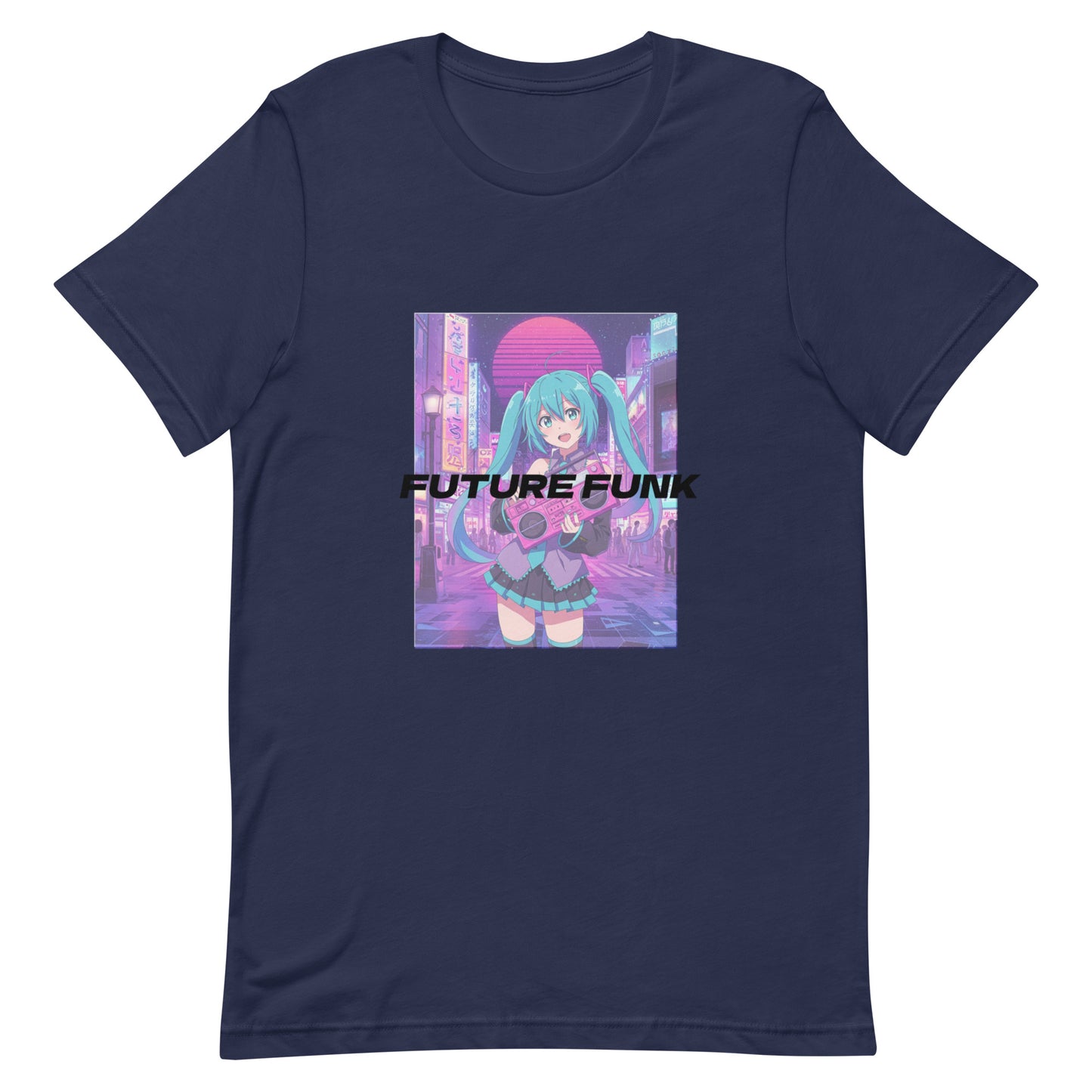 Future Funk Vaporwave Anime 100% Cotton Soft Tee T-Shirt