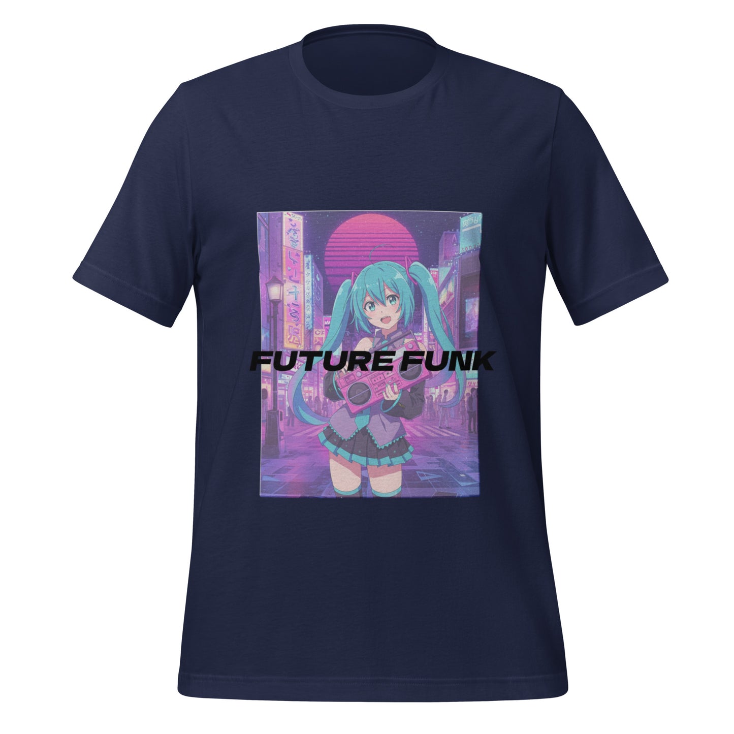 Future Funk Vaporwave Anime 100% Cotton Soft Tee T-Shirt