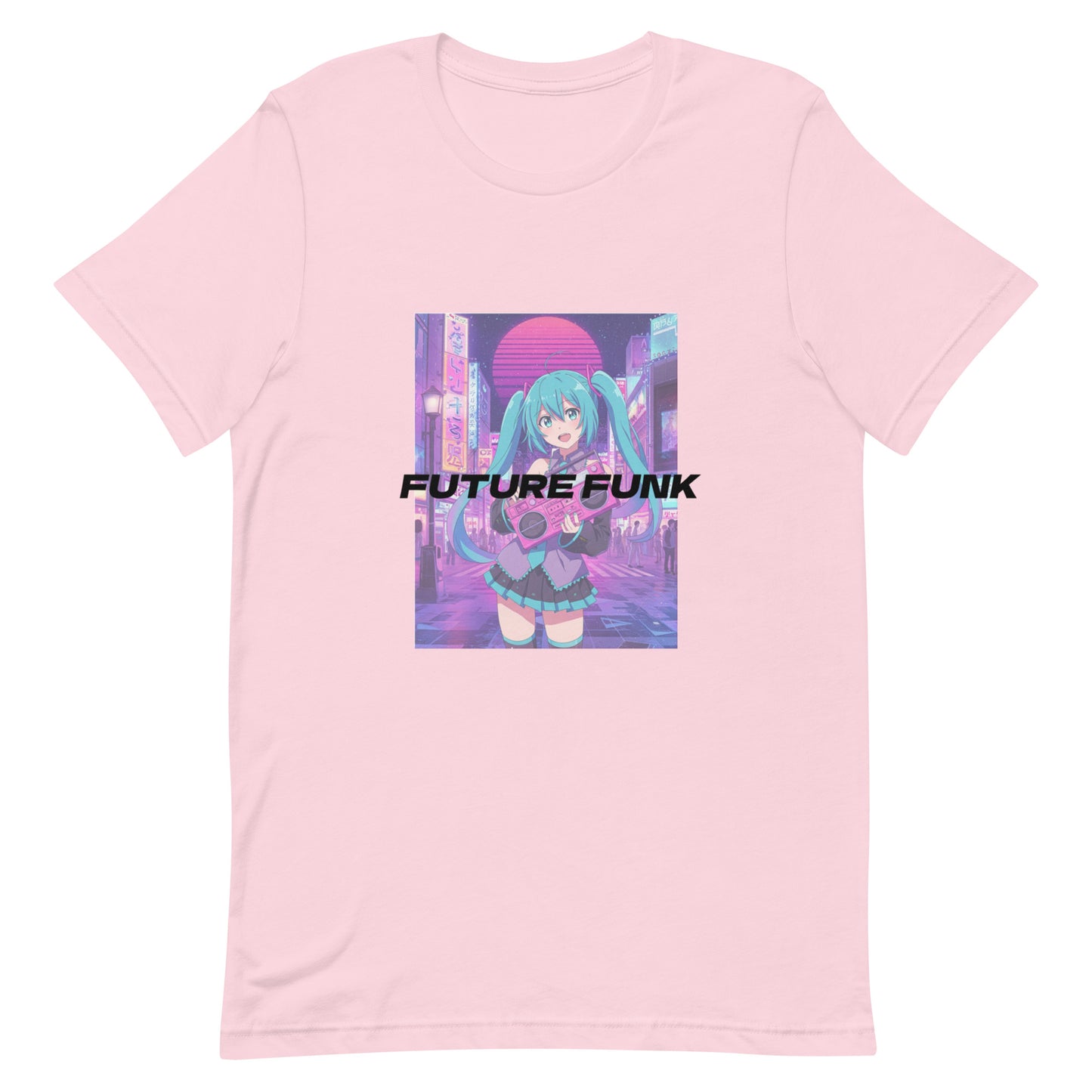 Future Funk Vaporwave Anime 100% Cotton Soft Tee T-Shirt