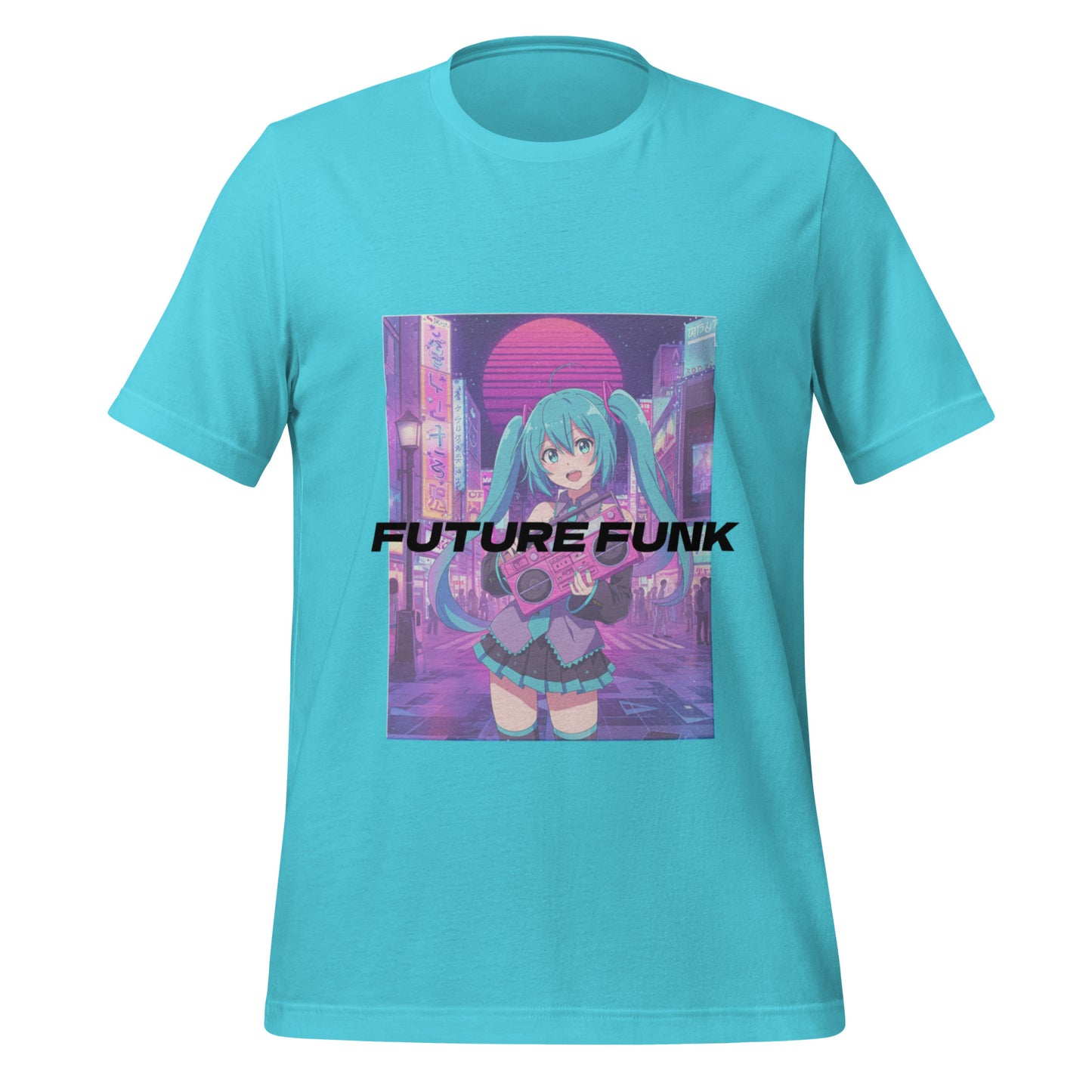 Future Funk Vaporwave Anime 100% Cotton Soft Tee T-Shirt