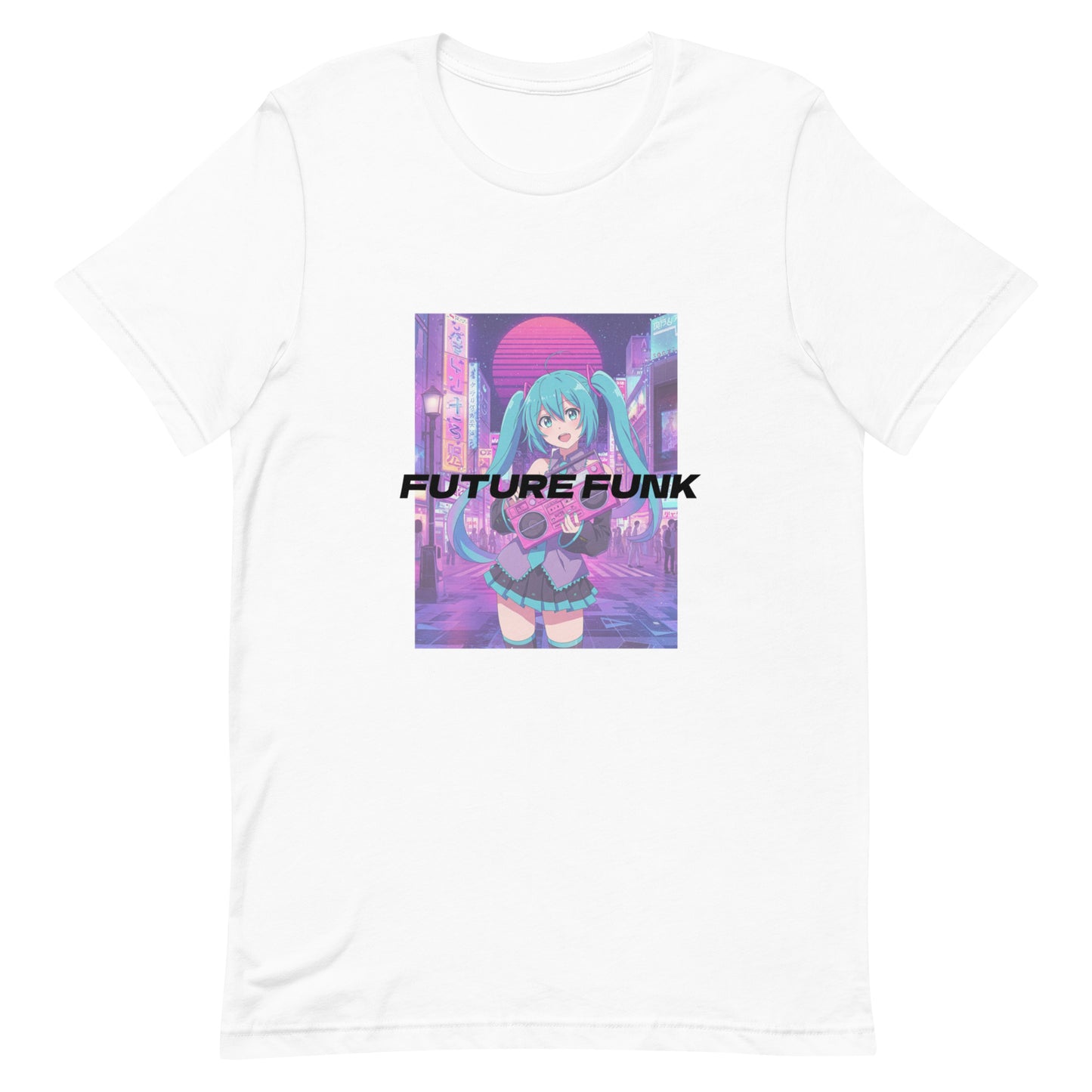 Future Funk Vaporwave Anime 100% Cotton Soft Tee T-Shirt