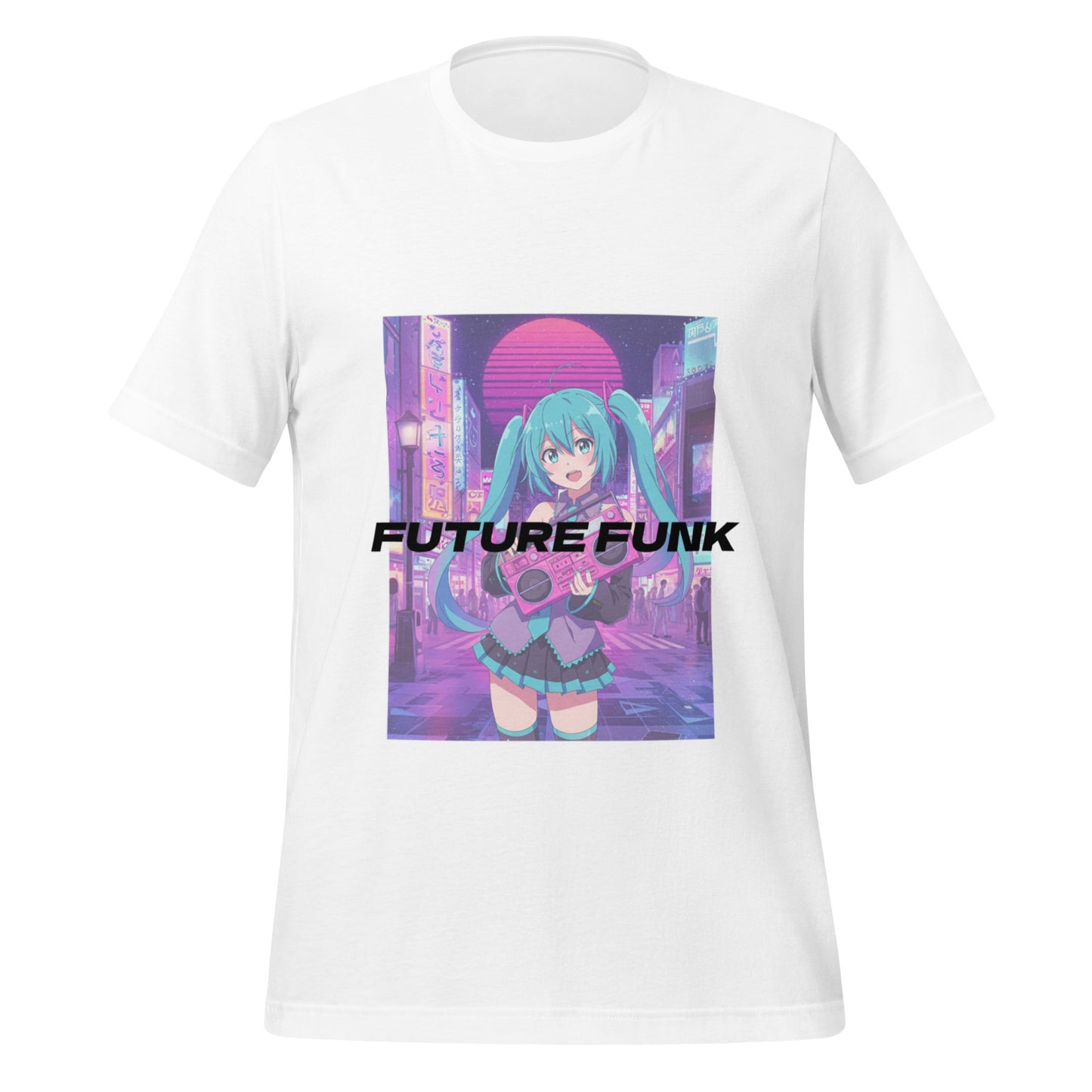 Future Funk Vaporwave Anime 100% Cotton Soft Tee T-Shirt